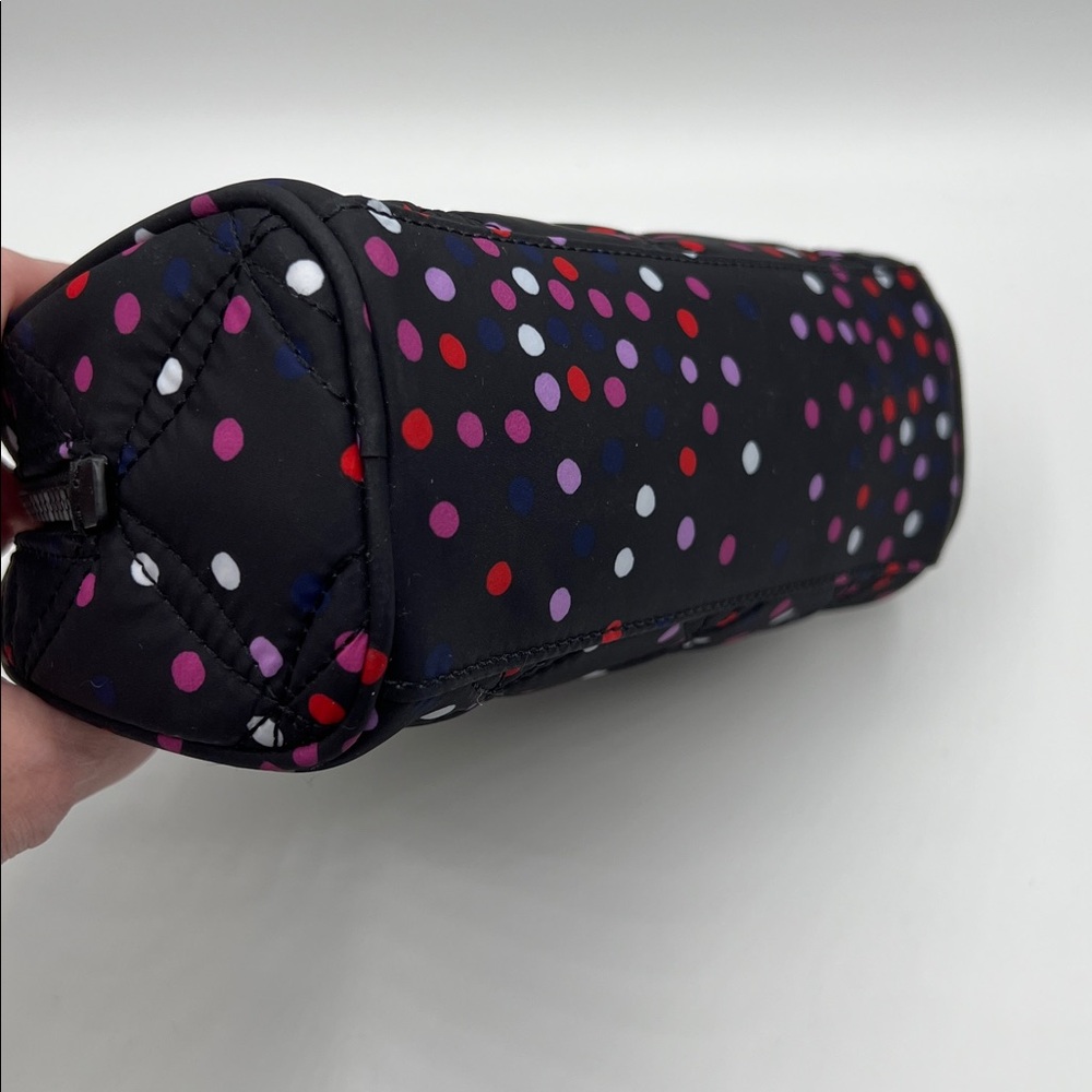 Kate Spade Black Quilted Cosmetic Bag with Polka Dots - Picture 5 of 7